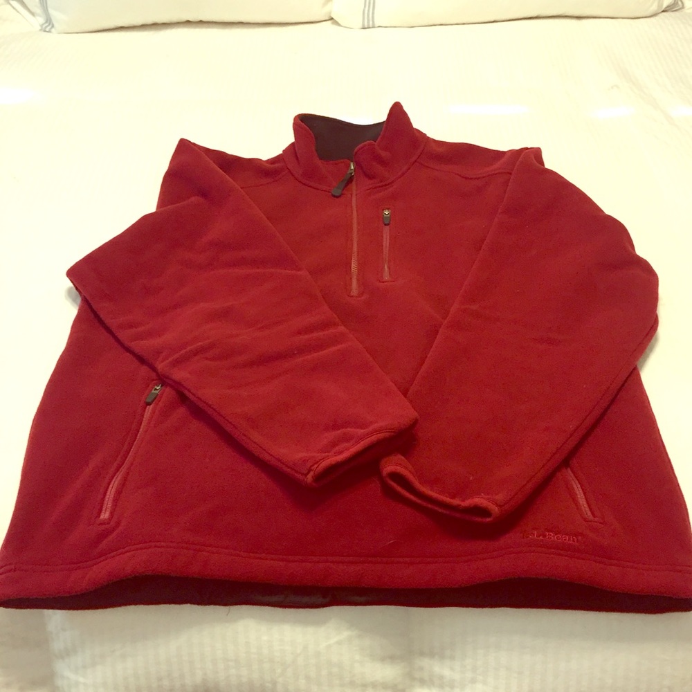 Brand new LLBean heavy fleece pullover